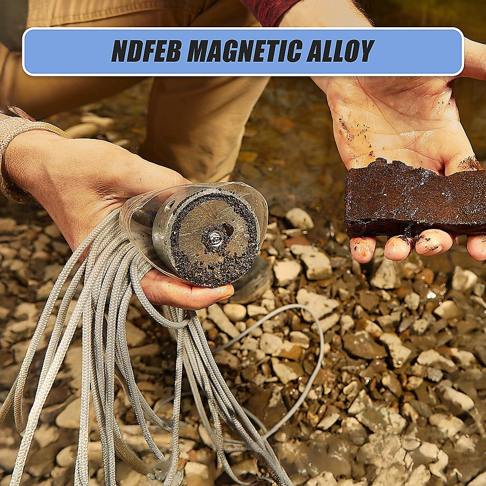 700Kg Salvage Strong Recovery Magnet Neodymium Hook Treasure Hunting Fishing 9