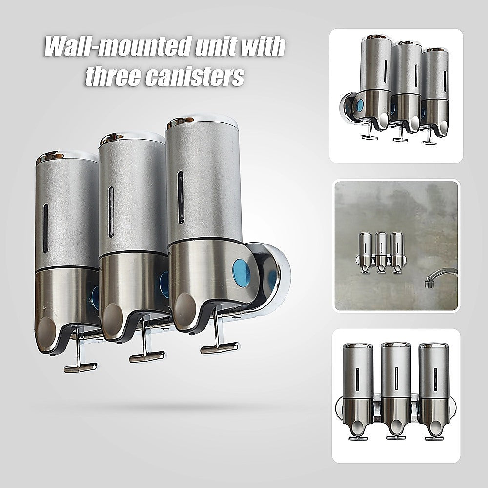 1500ml Shower Liquid Soap Body Lotion Gel Shampoo Bathroom Dispenser 7