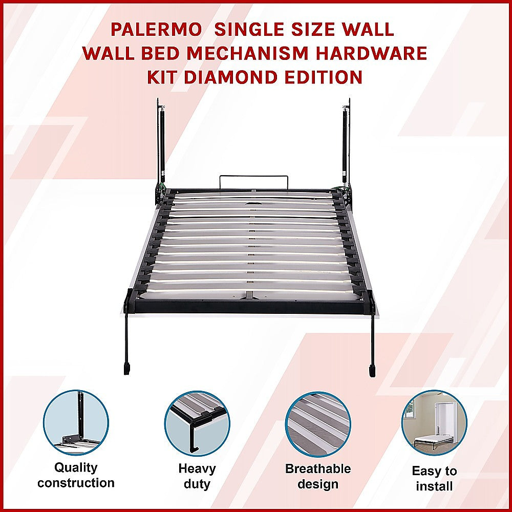 Palermo Single Size Wall Bed Mechanism Hardware Kit Diamond Edition 3