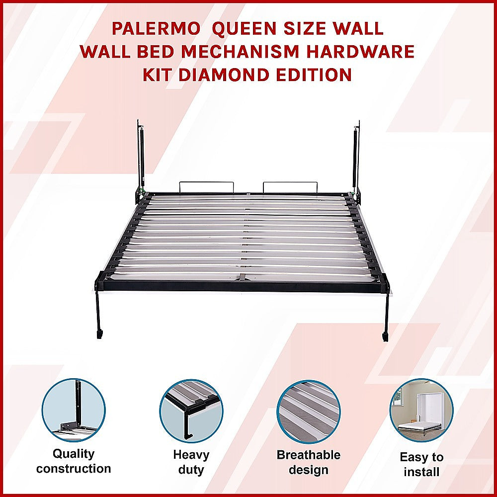 Palermo Queen Size Wall Bed Mechanism Hardware Kit Diamond Edition 3