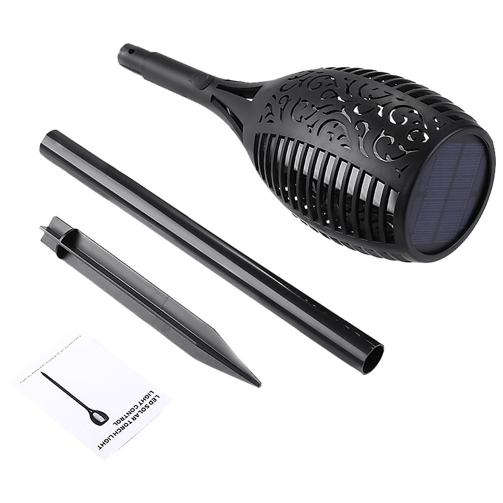 10 Pack Solar Torch Lights 96 LED Flickering Lighting Dancing Flame Garden Lamp 4