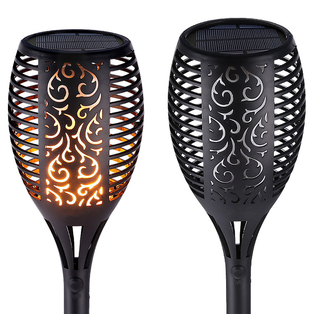 10 Pack Solar Torch Lights 96 LED Flickering Lighting Dancing Flame Garden Lamp 7