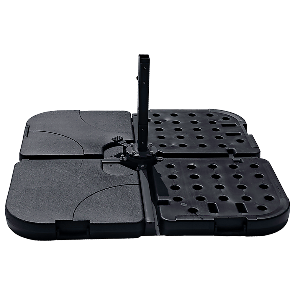 Outdoor Patio 4-Piece Cantilever Offset 3M Umbrella Base Stand Weight Water Sand 9