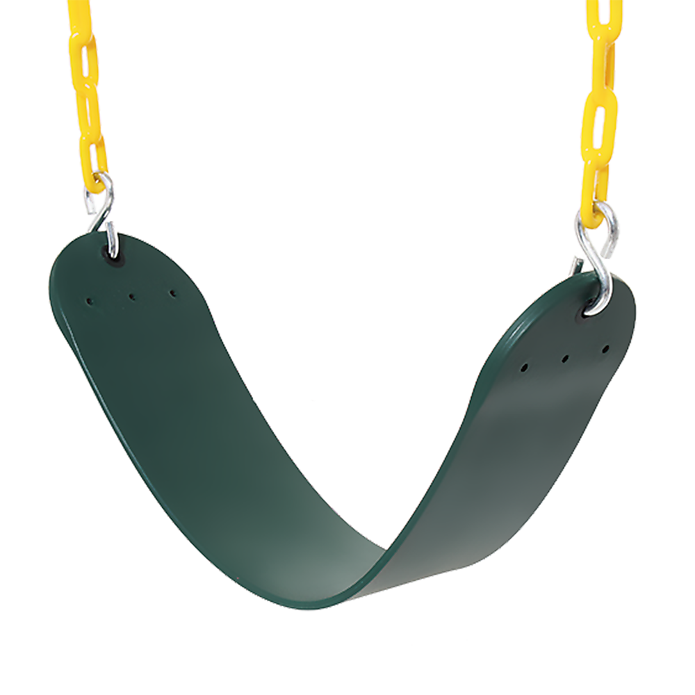 2 Pack Swings Seats Heavy Duty 66" Chain Plastic Coated Playground Swing 4