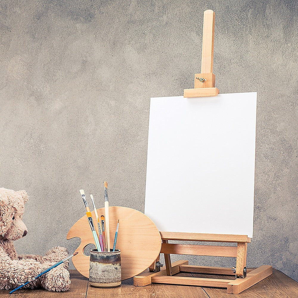 Tabletop Easel Wood Studio H-Frame Artist Art Display Painting Shop Tripod Stand Wedding 5