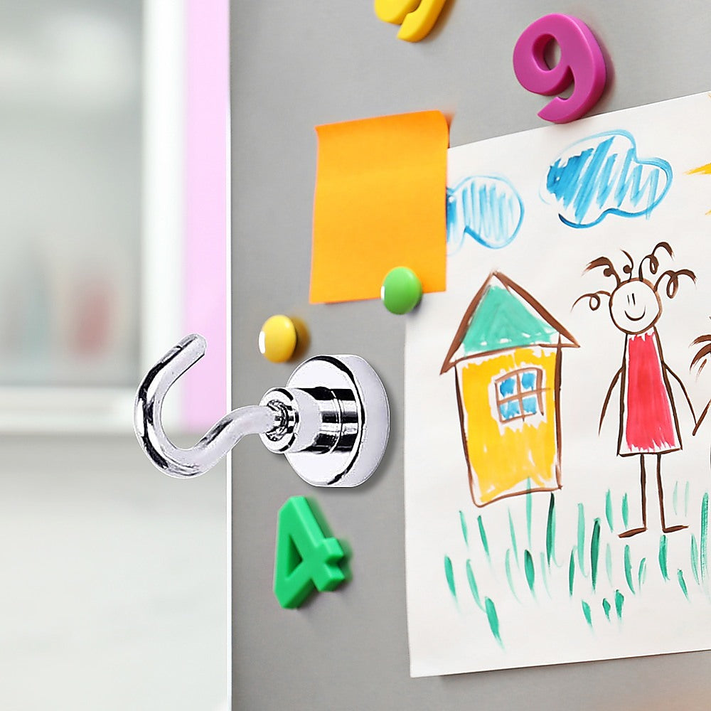 10x Strong Rare Earth N38 Neodymium Magnetic Hanger Holder 10kg Magnet Hooks 5