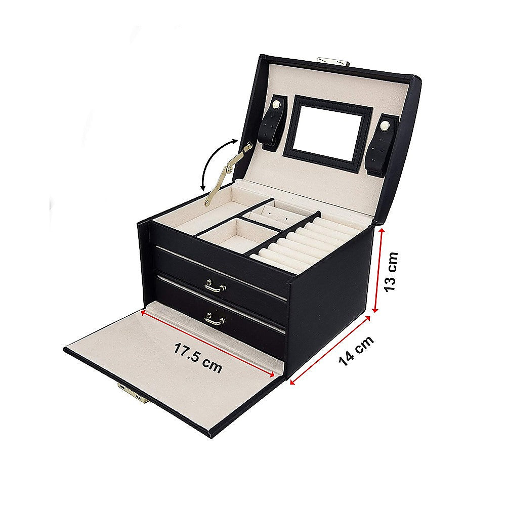 Jewellery Storage Box Girls Rings Necklaces Display Organiser Storage Case 12