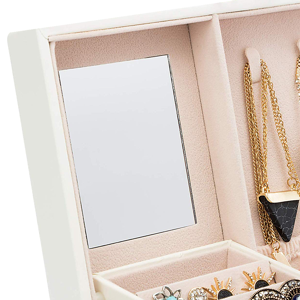 Jewellery Storage Box Girls Rings Necklaces Display Organiser Storage Case 4