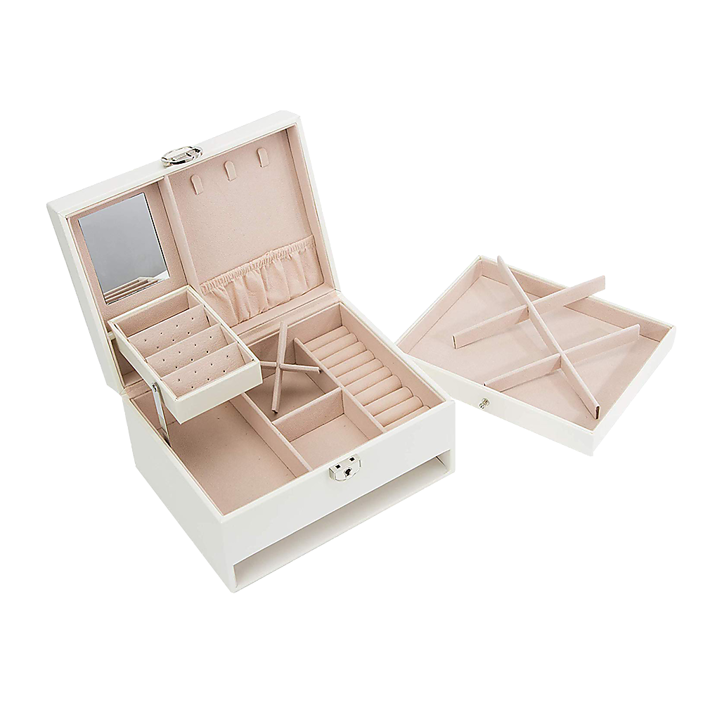 Jewellery Storage Box Girls Rings Necklaces Display Organiser Storage Case 7