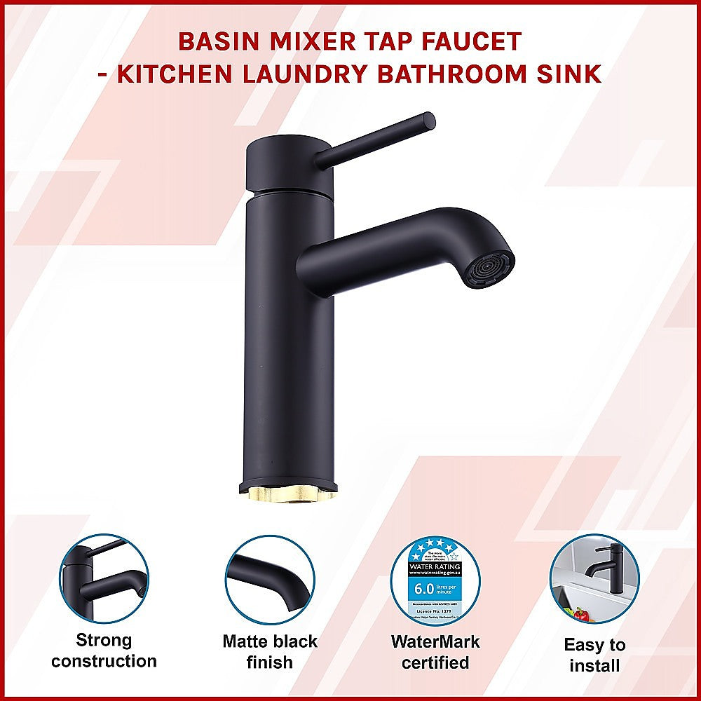 Basin Mixer Tap Faucet -Kitchen Laundry Bathroom Sink 3