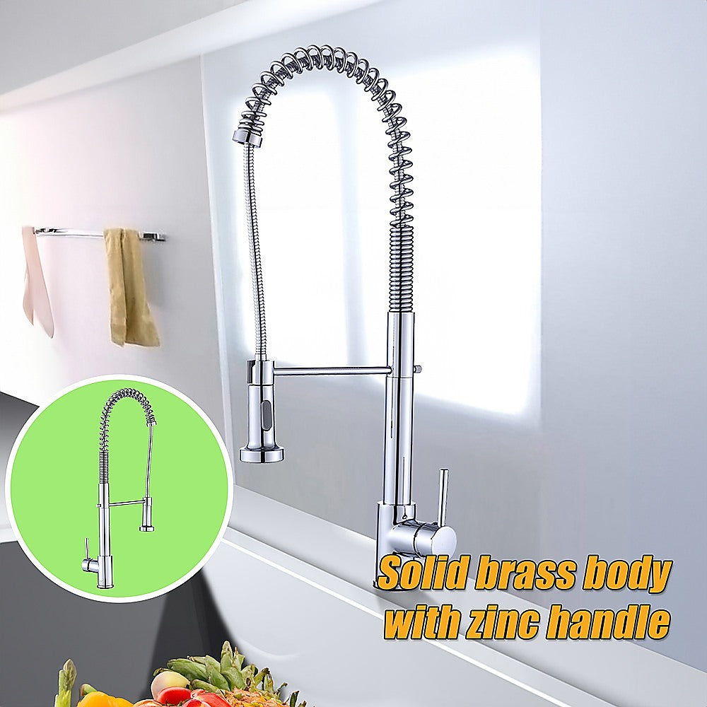 Basin Mixer Pull-Out Kitchen Tap Faucet Laundry Sink 5