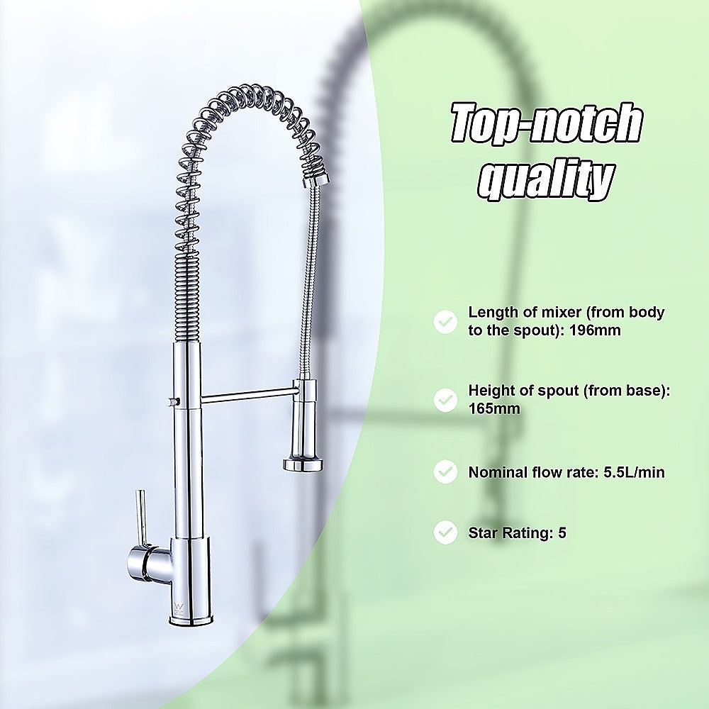 Basin Mixer Pull-Out Kitchen Tap Faucet Laundry Sink 11