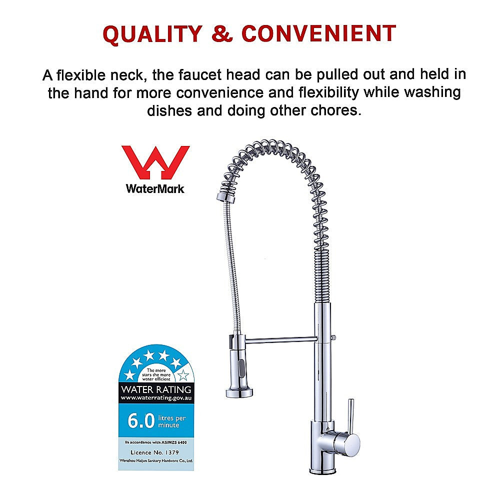 Basin Mixer Pull-Out Kitchen Tap Faucet Laundry Sink 14