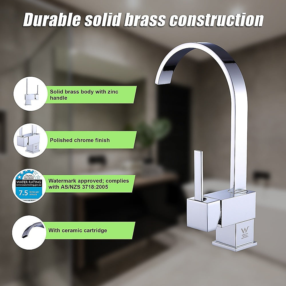 Basin Mixer Tap Faucet -Kitchen Laundry Bathroom Sink 8