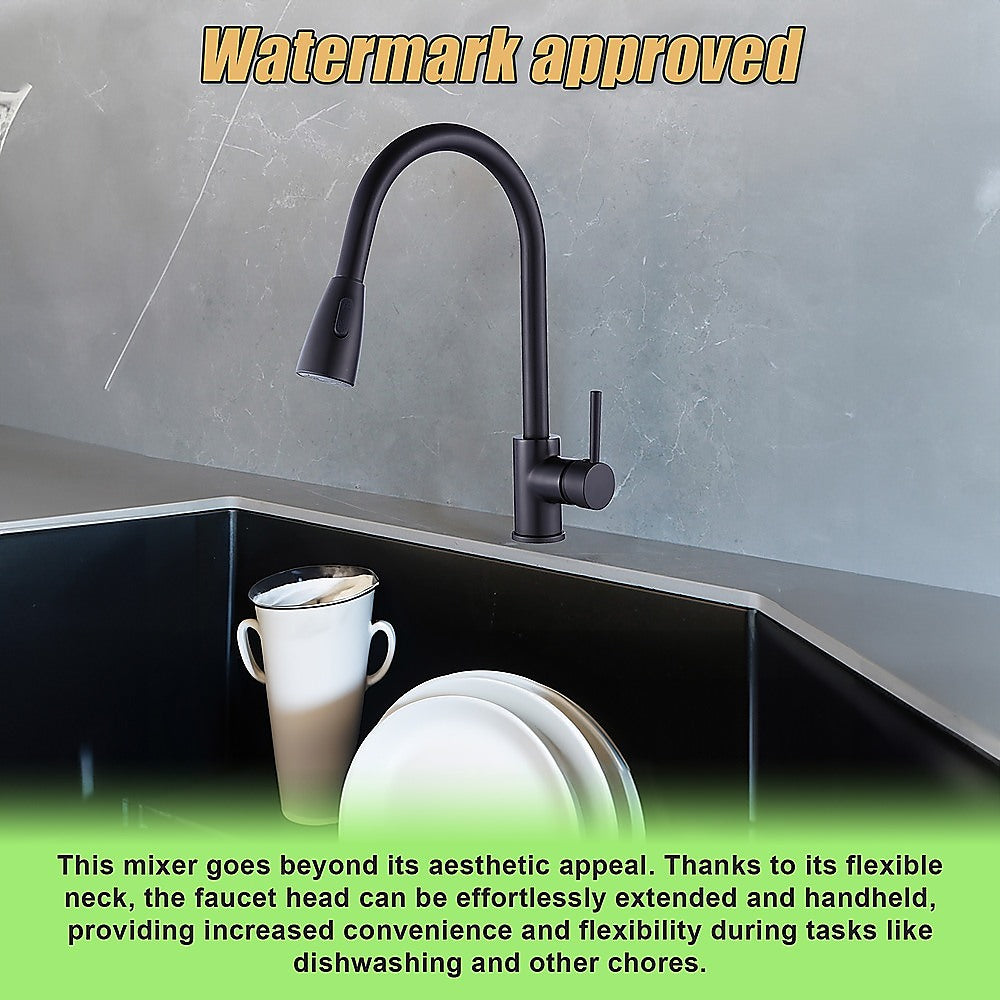 Basin Mixer Pull-Down Tap Faucet -Kitchen Laundry Bathroom Sink 5