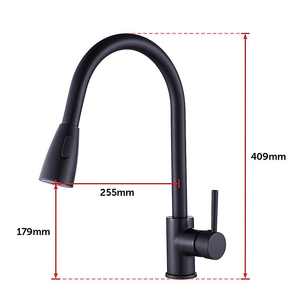 Basin Mixer Pull-Down Tap Faucet -Kitchen Laundry Bathroom Sink 13
