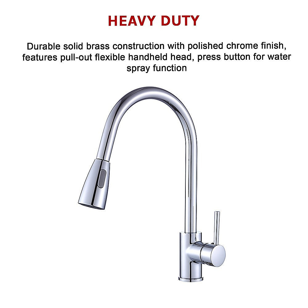 Basin Mixer Pull-Down Tap Faucet -Kitchen Laundry Bathroom Sink 12