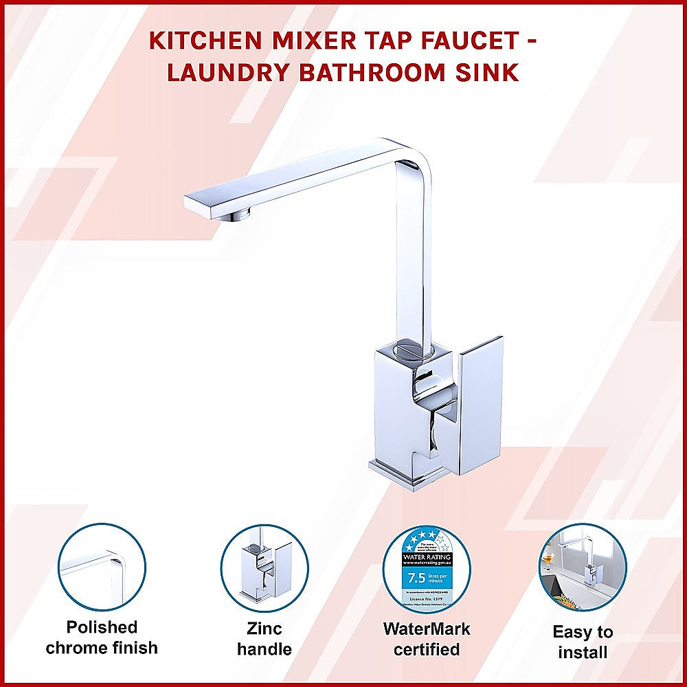 Kitchen Mixer Tap Faucet - Laundry Bathroom Sink 3