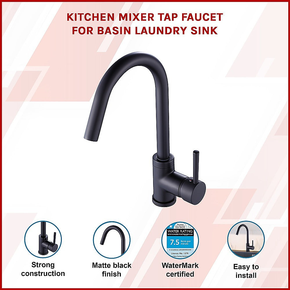 Kitchen Mixer Tap Faucet for Basin Laundry Sink 3