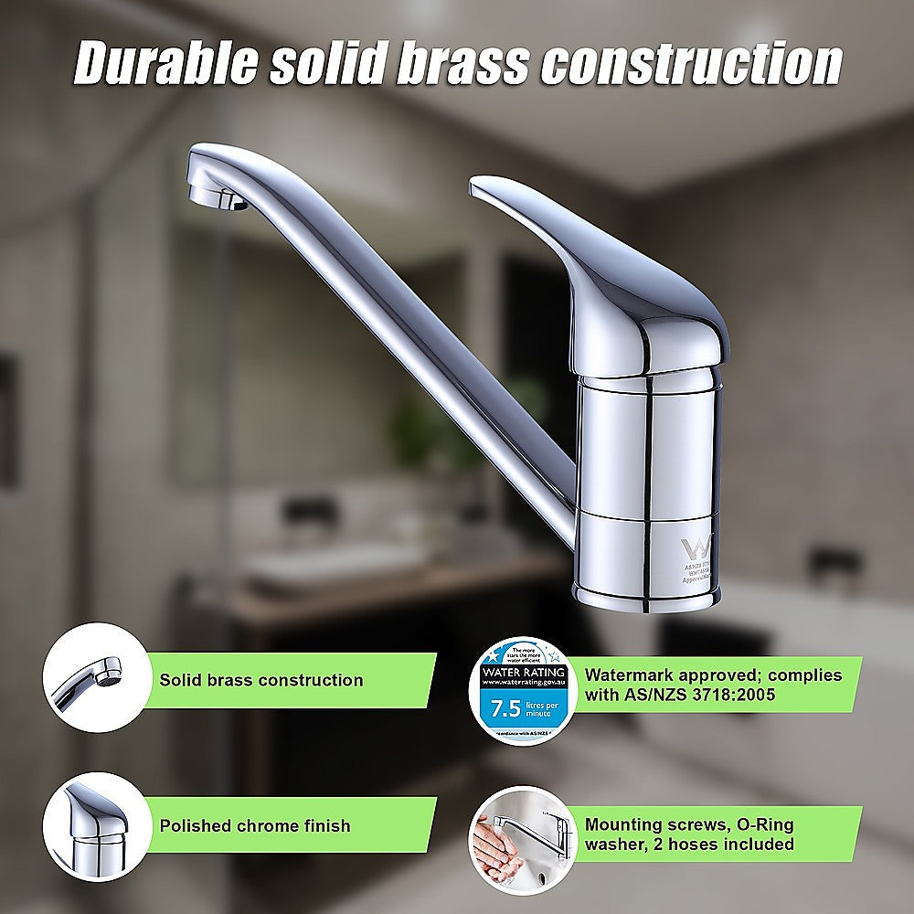 Basin Mixer Tap Faucet -Kitchen Laundry Bathroom Sink 6