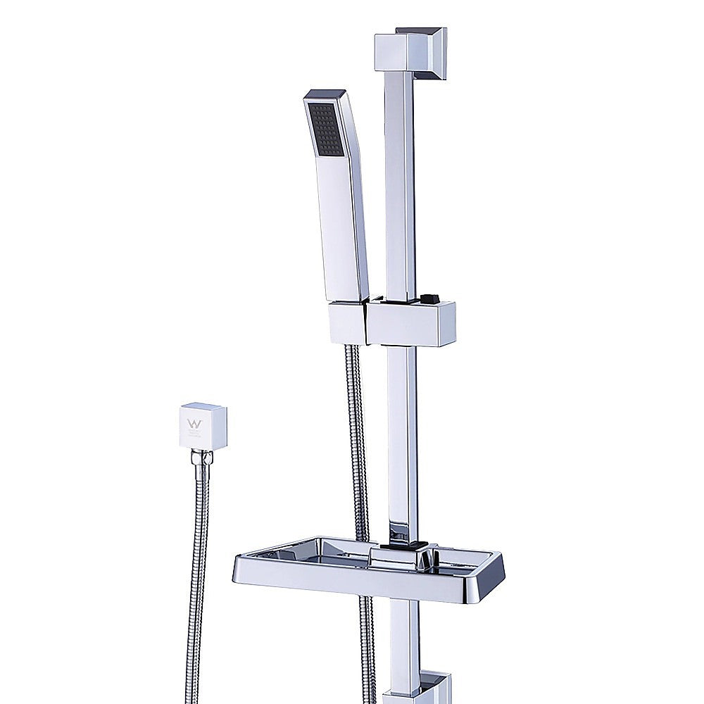 Hand Held Shower Rail Soap Dish Bathroom Set 6