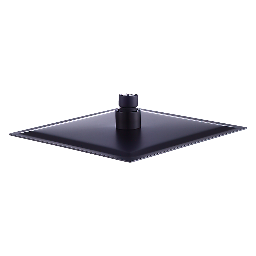 200mm Shower Head Square 304SS Electroplated Matte Black Finish 8