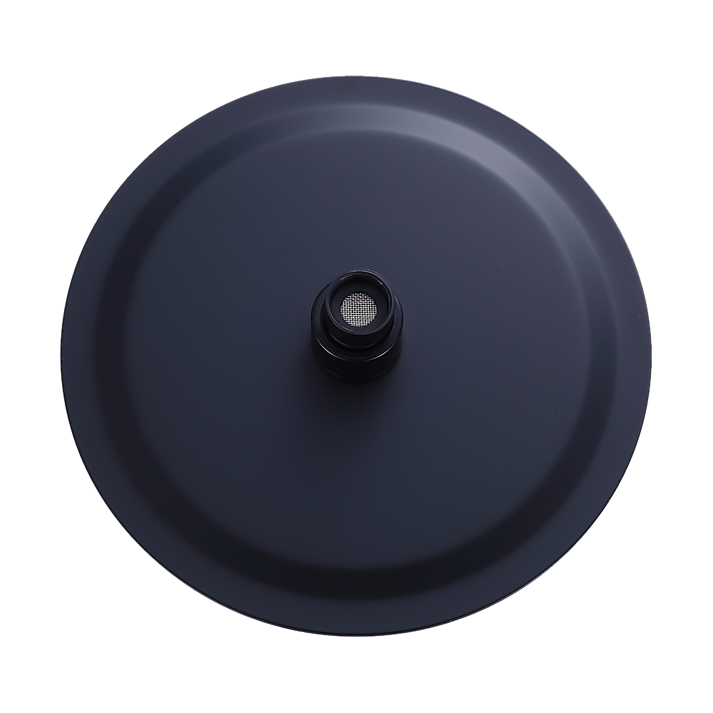 200mm Shower Head Round 304SS Electroplated Matte Black Finish 4