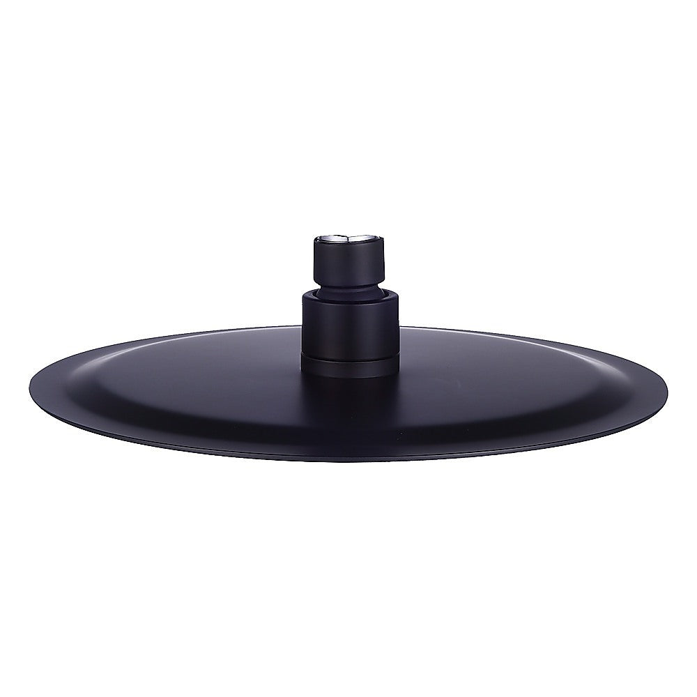 200mm Shower Head Round 304SS Electroplated Matte Black Finish 9
