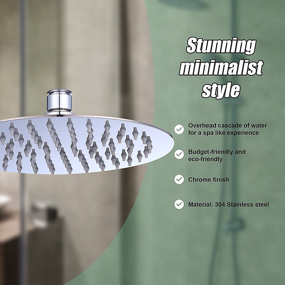 200mm Shower Head Round 304SS Polished Chrome Finish 8