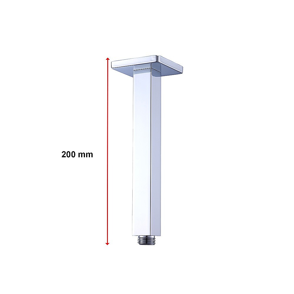 Shower Head Arm Wall Connector Square Bathroom Rainforest ShowerHead 11