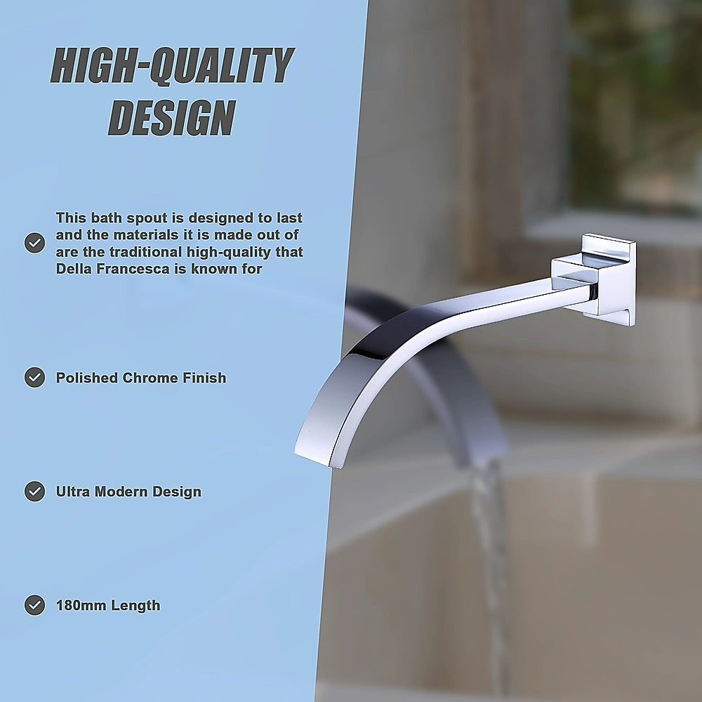 180mm Bath Spout Polished Chrome Finish 11