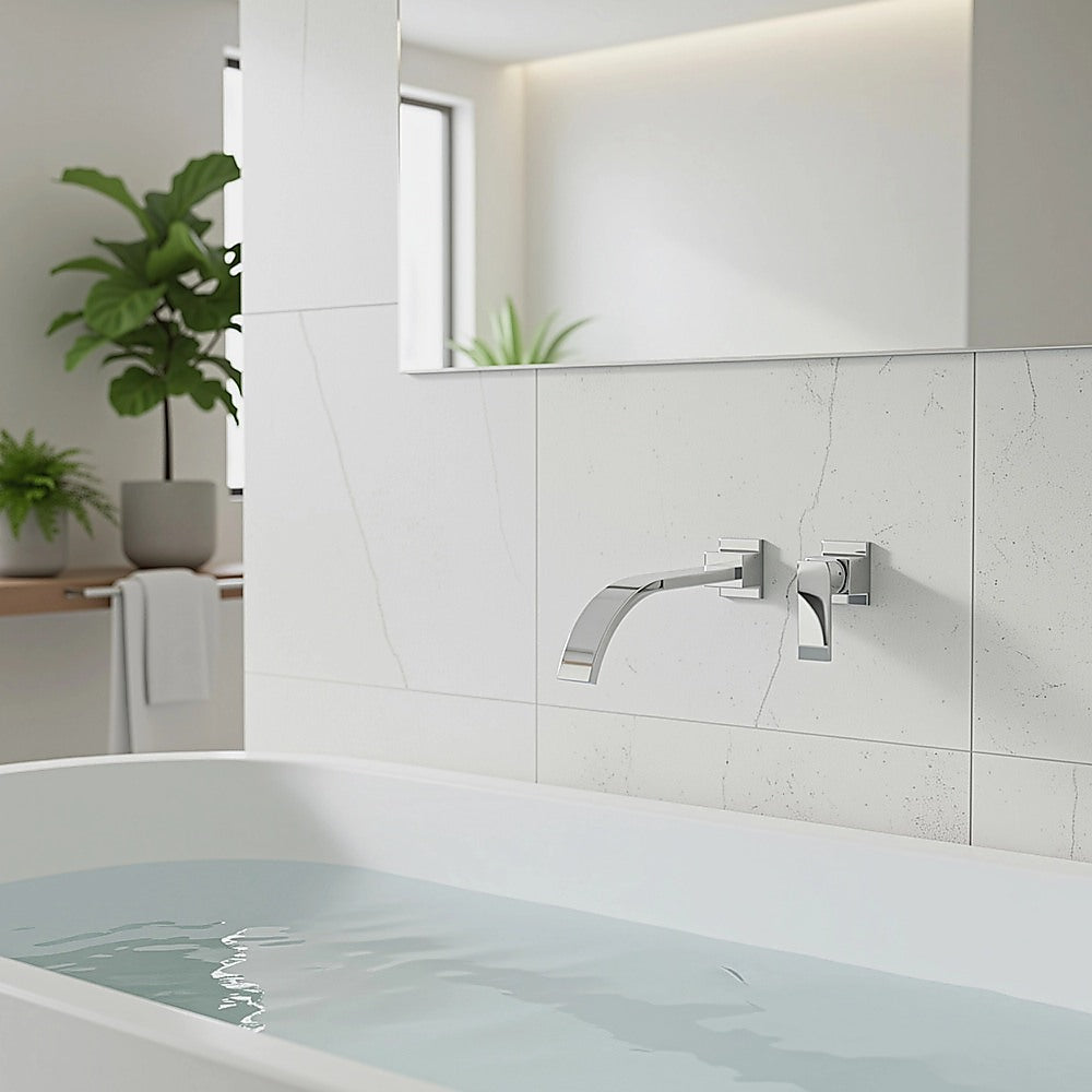 180mm Bath Spout Polished Chrome Finish 7