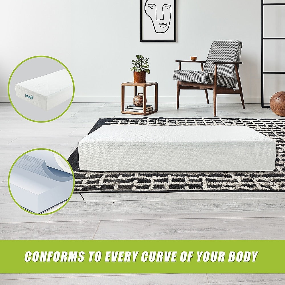 Palermo King Single Mattress 30cm Memory Foam Green Tea Infused CertiPUR Approved 7
