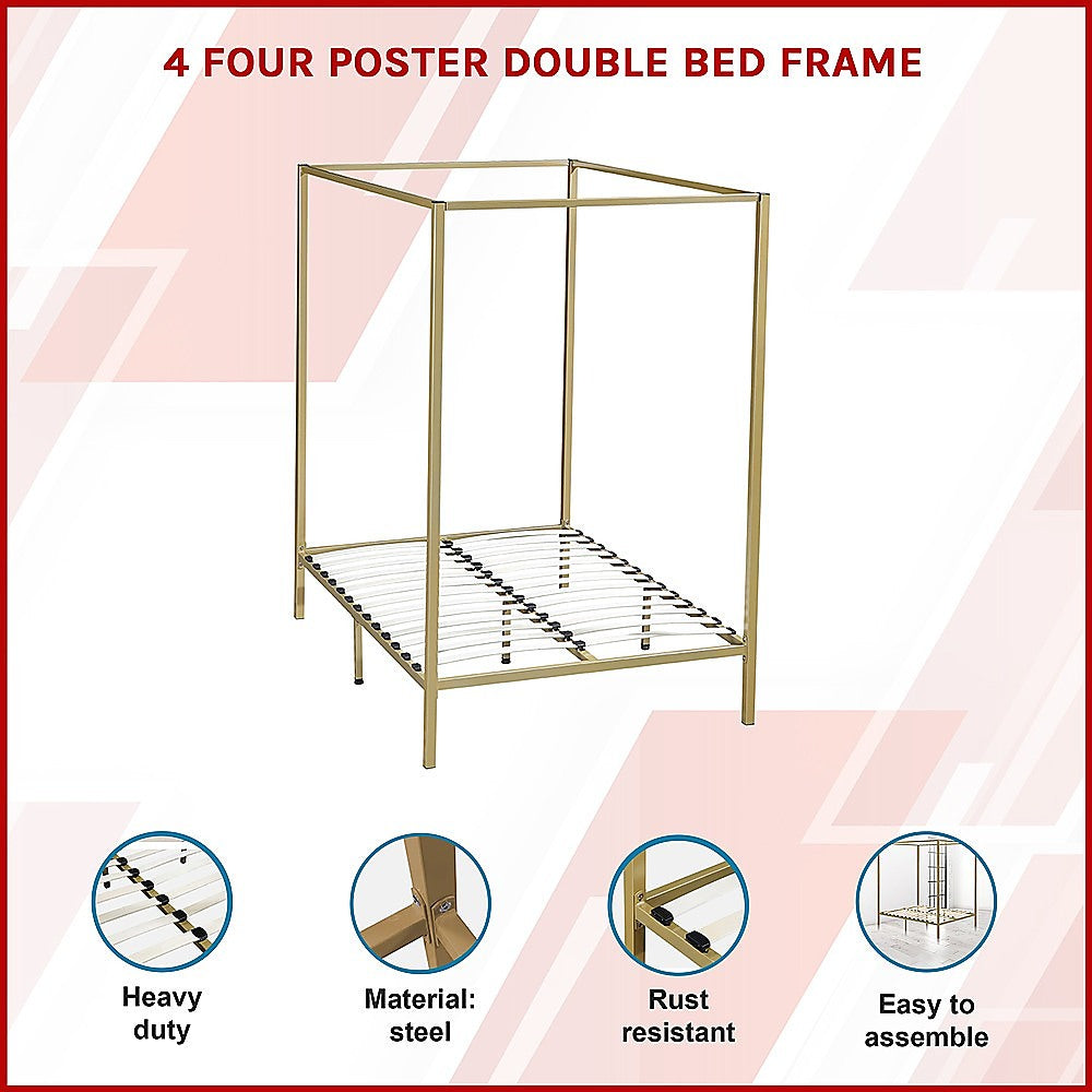 4 Four Poster Double Bed Frame 3