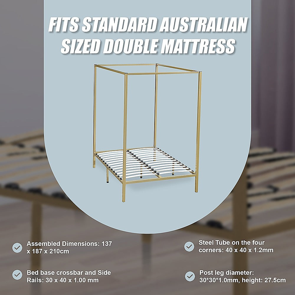 4 Four Poster Double Bed Frame 9