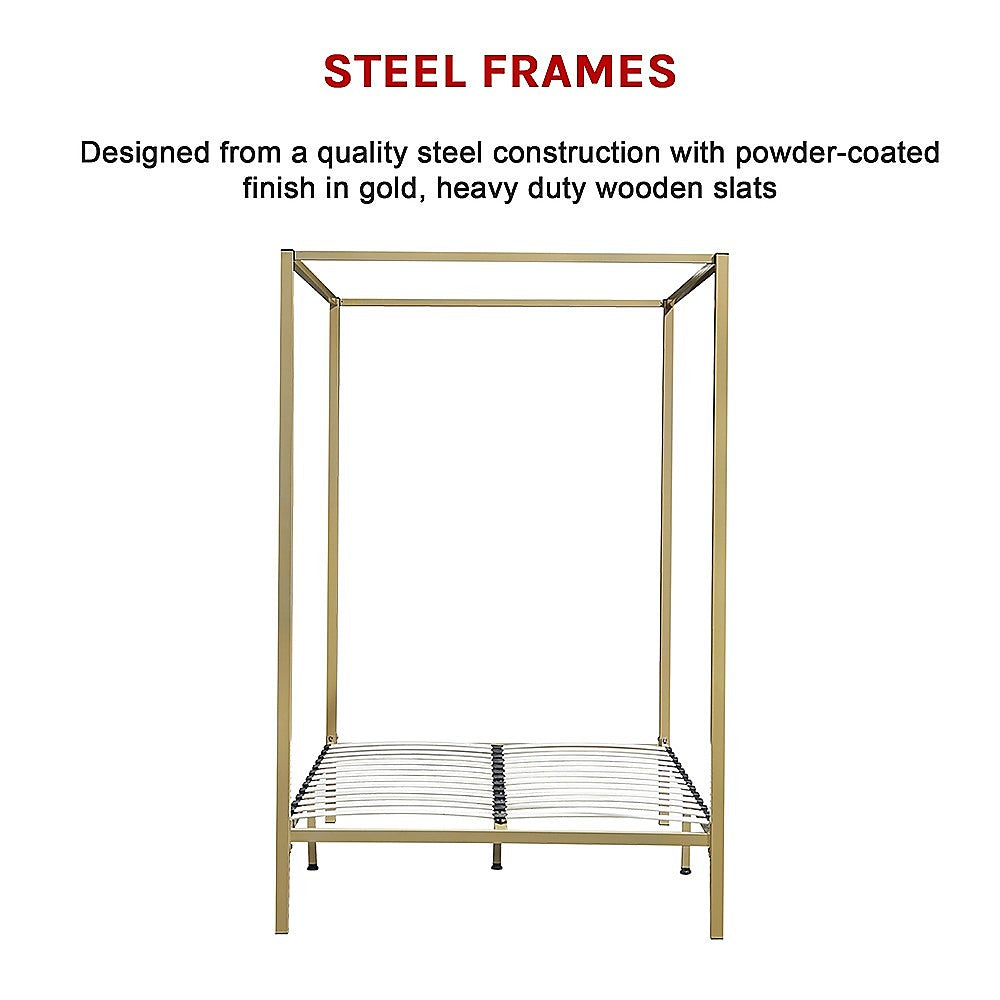 4 Four Poster Double Bed Frame 10