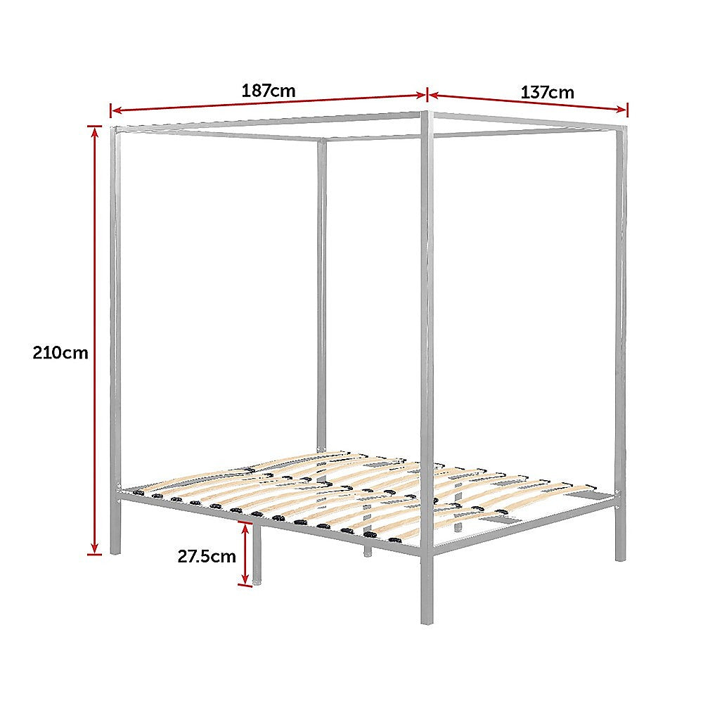 4 Four Poster Double Bed Frame 6