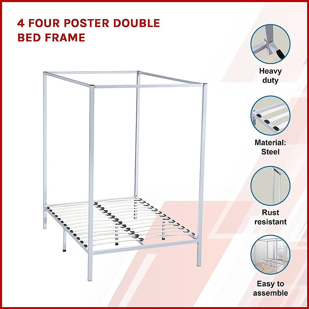 4 Four Poster Double Bed Frame 3