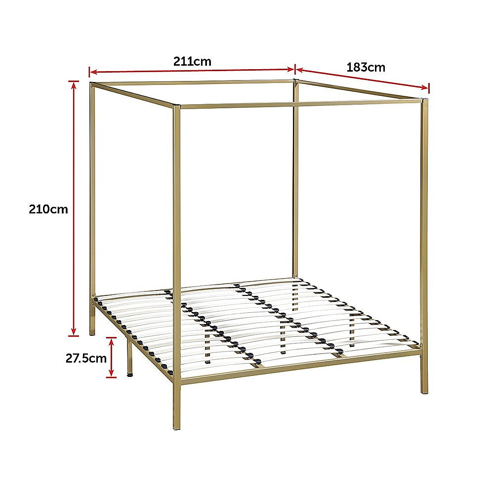 4 Four Poster King Bed Frame 11