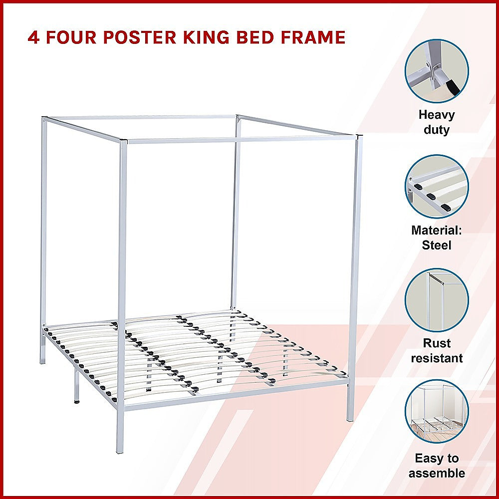 4 Four Poster King Bed Frame 3