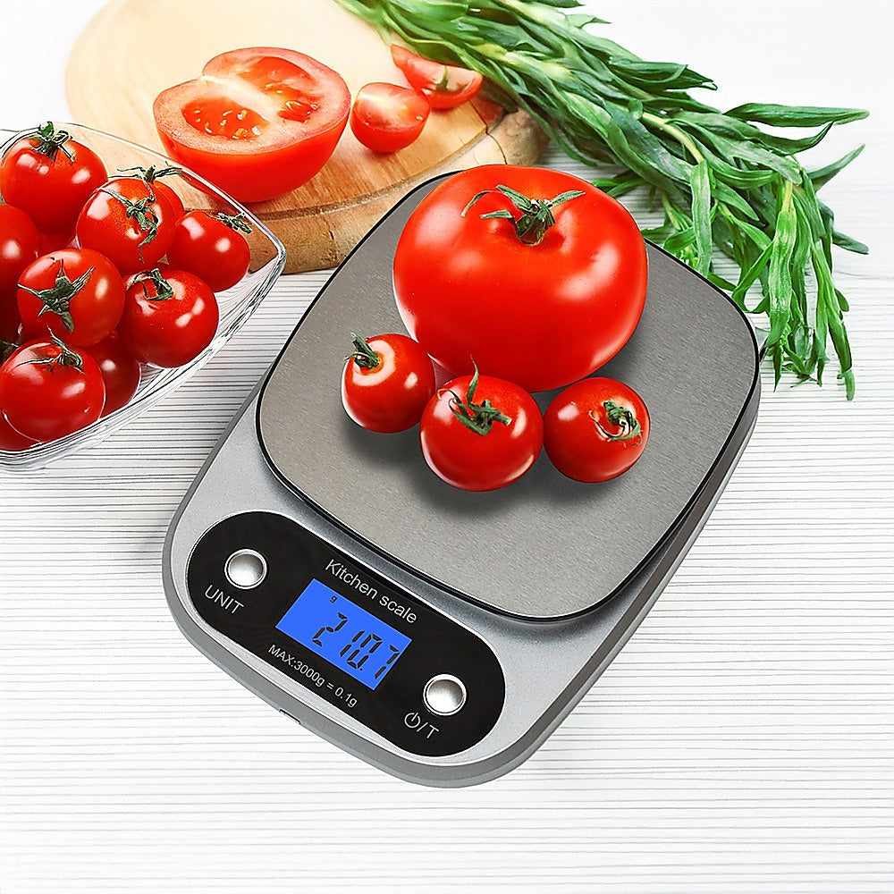 0.1g High Precision Kitchen Scale Rechargable Food Scale Digital 3KG 5