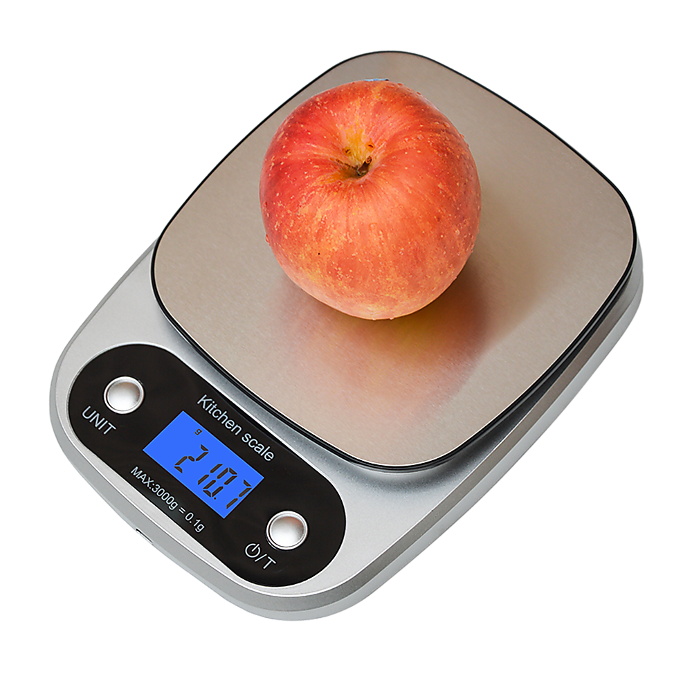 0.1g High Precision Kitchen Scale Rechargable Food Scale Digital 3KG 7