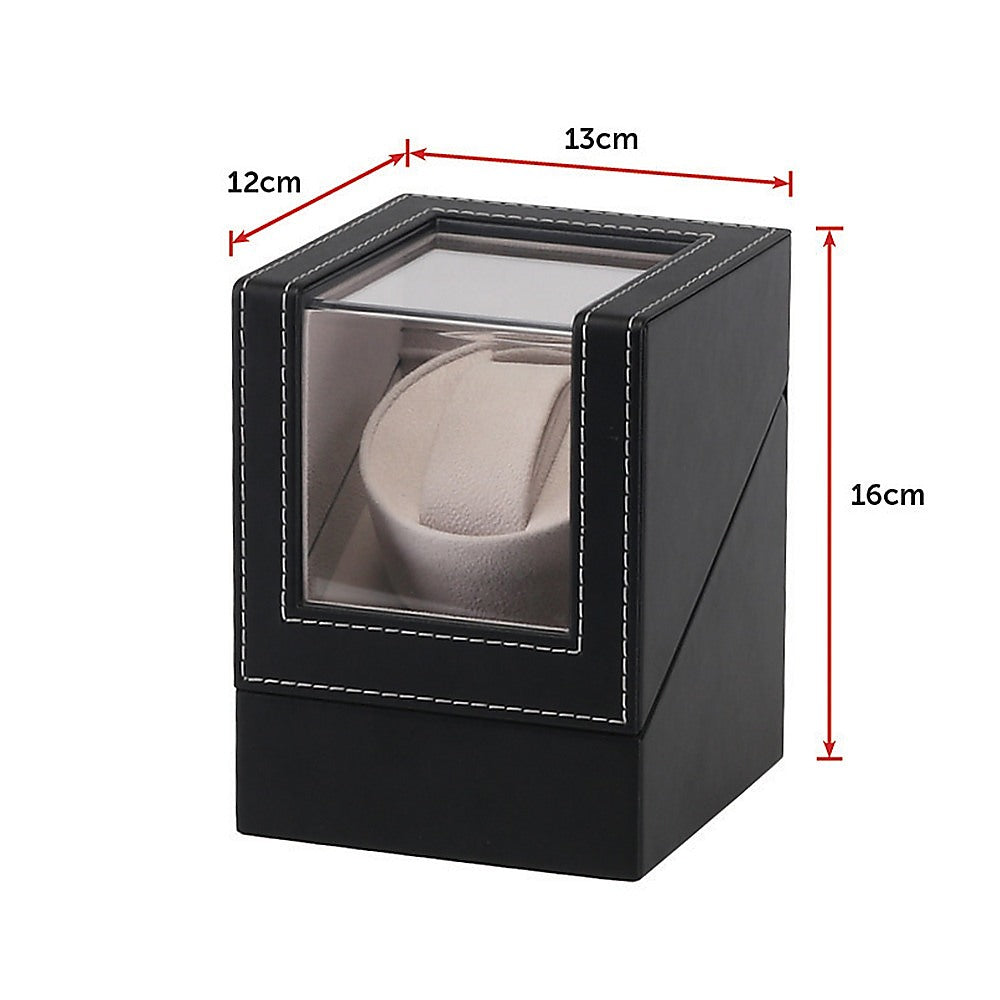 Automatic Watch Winder Display Box Case Motor Rotation Storage PU Leather 12