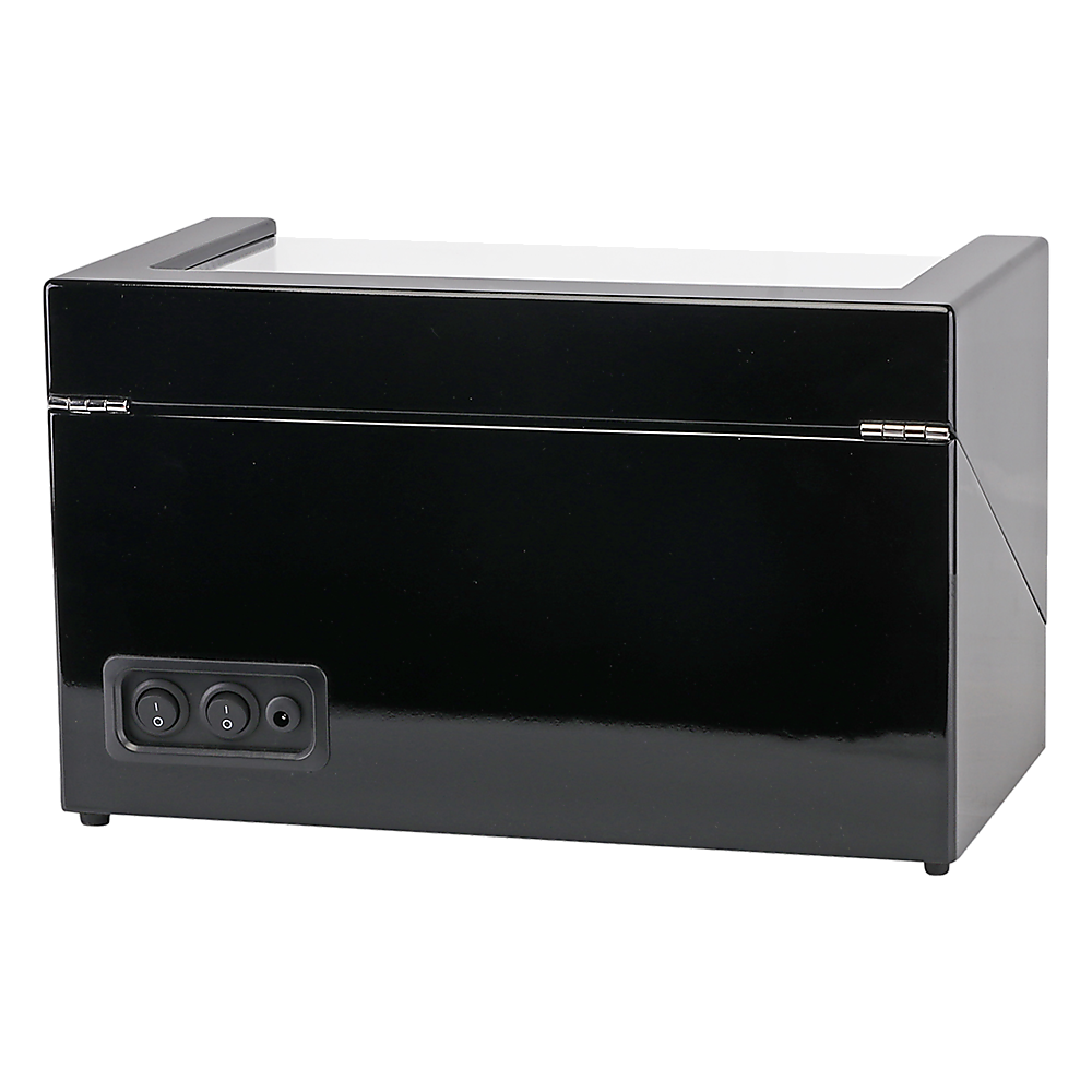 Automatic Quad Watch Winder Wood Display Box Case Motor Rotation Storage 7