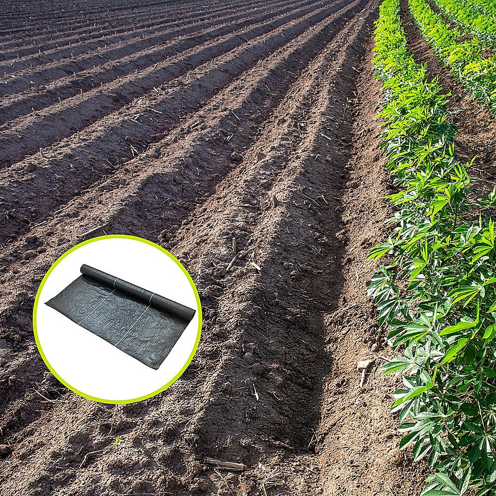 Heavy Duty Weed Control PP Woven Fabric Weed Mat Gardening Plant 1.83m x 30m 4