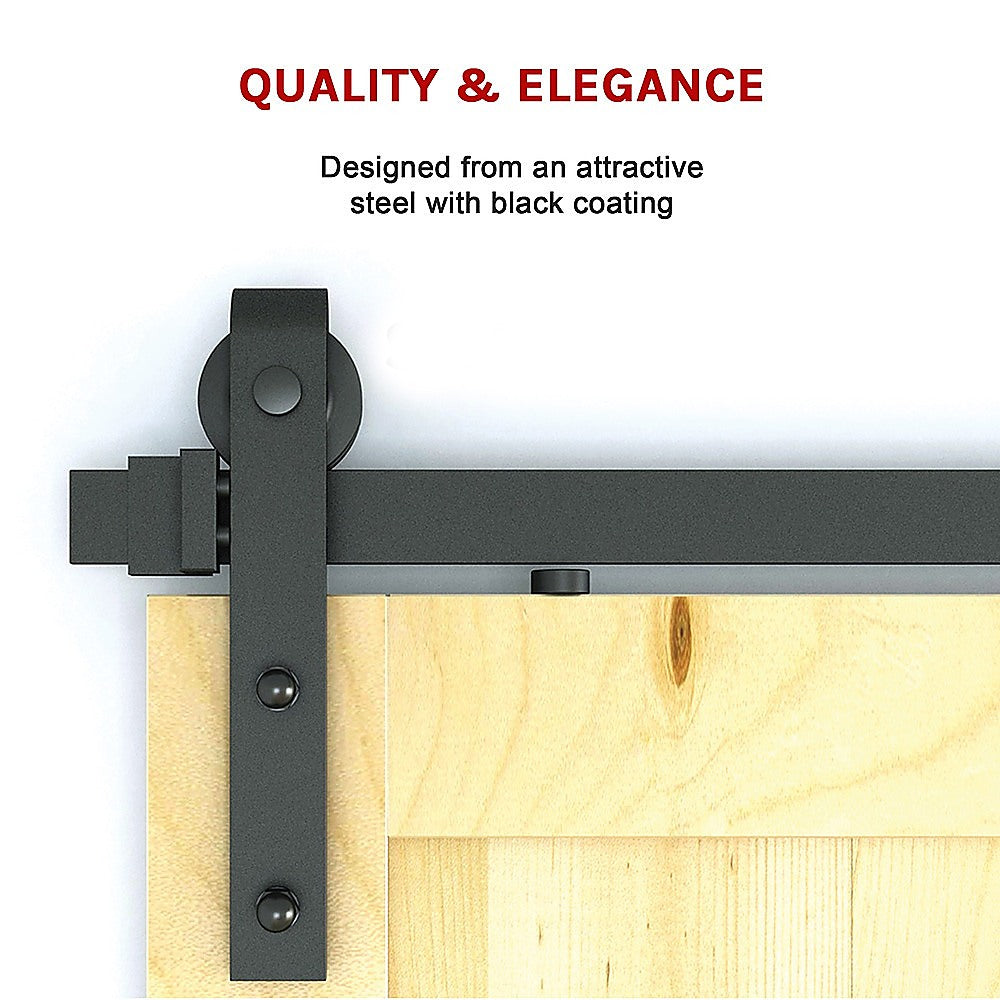 1.8m Sliding Barn Door Hardware Heavy Duty Sturdy Kit 10
