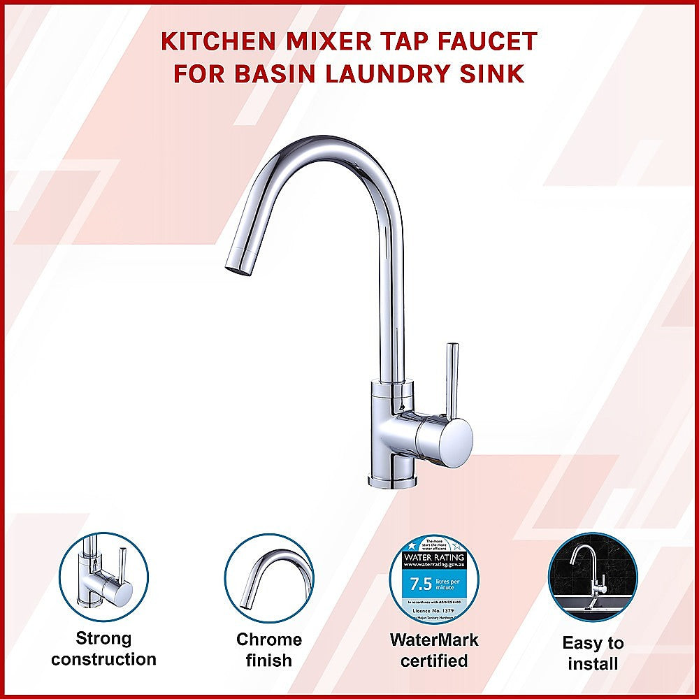 Kitchen Mixer Tap Faucet for Basin Laundry Sink 3