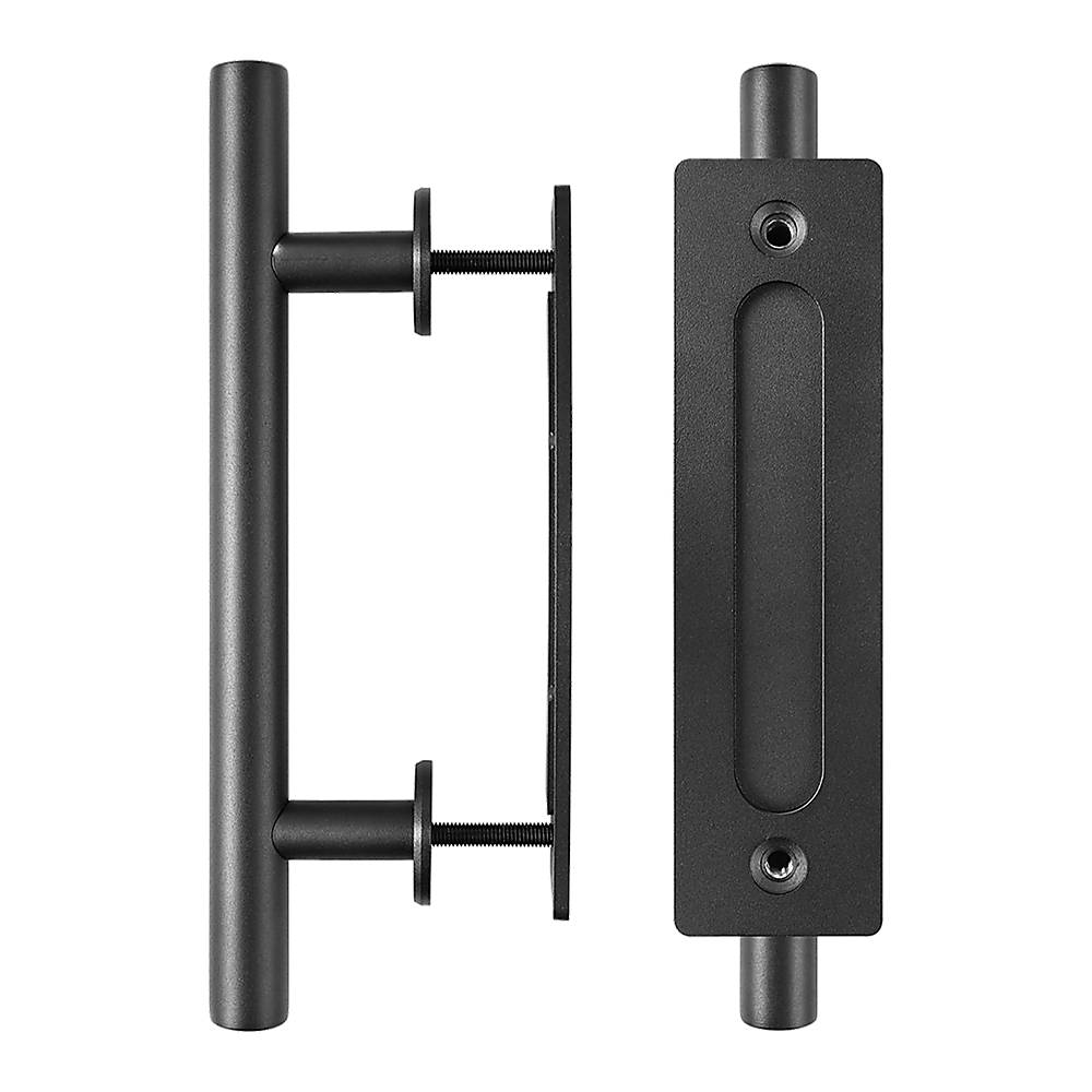 Carbon Steel Door Handle & Flush Pull Wood Door Gate Hardware 12" 5