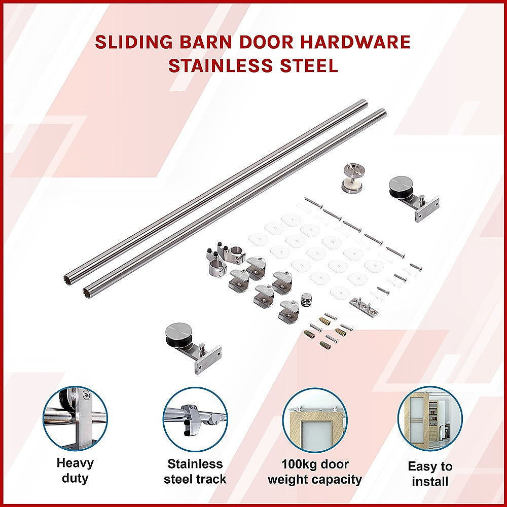 Sliding Barn Door Hardware Stainless Steel 3