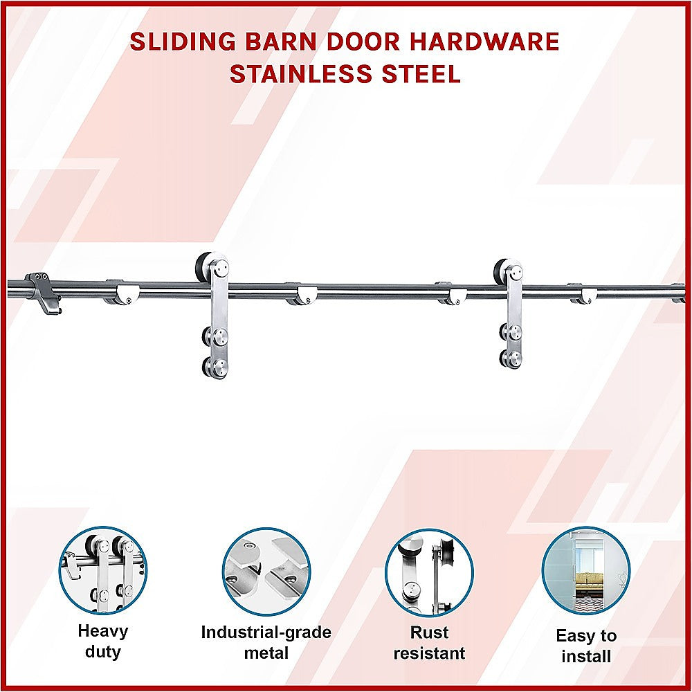 Sliding Barn Door Hardware Stainless Steel 3